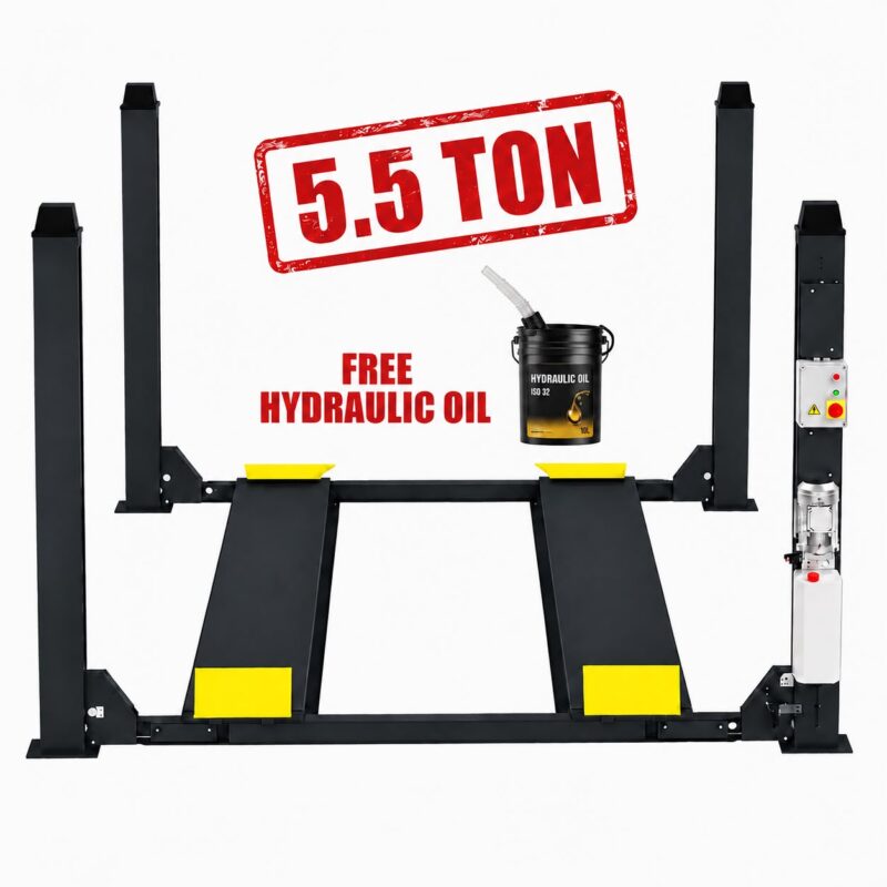 5.5 TON SERVICE LIFT 4 POST PNEUMATIC LOCK! HEAVY DUTY FOUR POST RAMP!PARKING